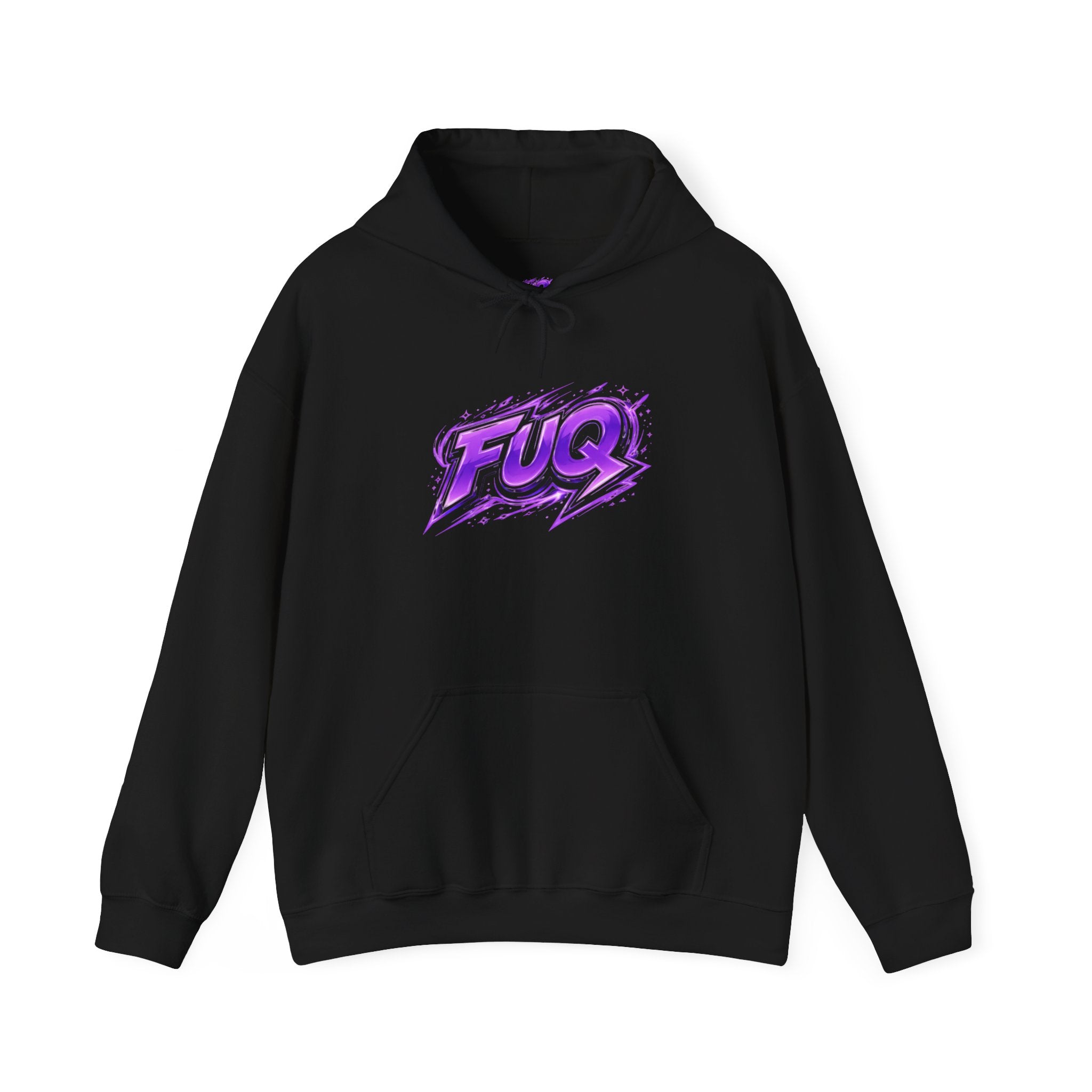 Hoodie - Purple 'FUQ' Streetwear Graphic Pullover