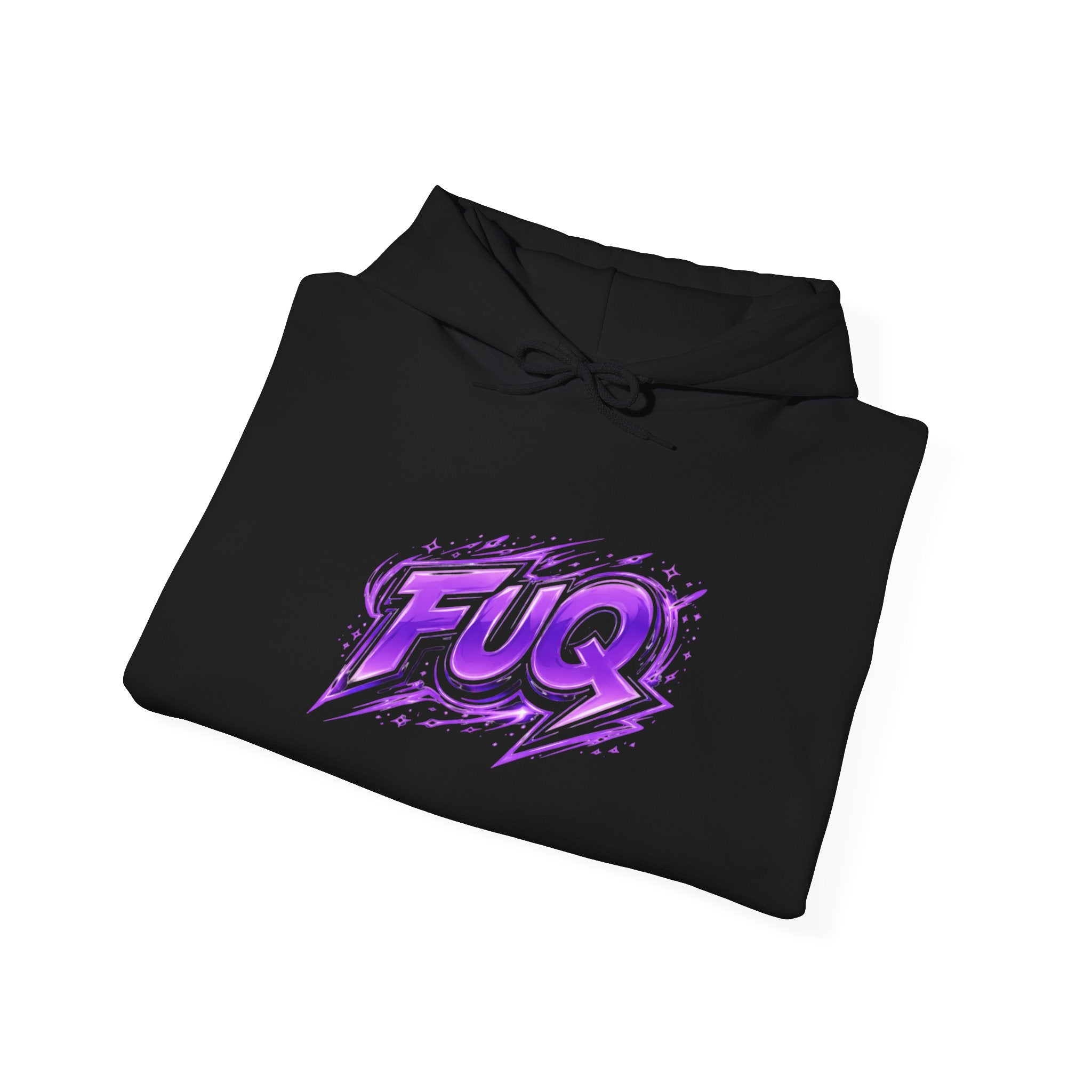Hoodie - Purple 'FUQ' Streetwear Graphic Pullover